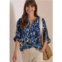 Cecil Blouse met 3/4-mouwen, omgeslagen mouwen en print
