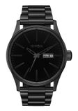 Nixon Sentry SS Unisex Polshorloge Zwart Staal Quartz Analoog Dag
