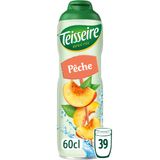 Teisseire Perzik voor koolzuurhoudende dranken, 6 x 600 ml