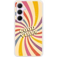 Samsung Galaxy A55 Good vibes hoesje met sublimatie bedrukking