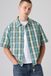 Levi's Boxy Lightweight Western overhemd met korte mouwen - Men's - S - Blauw / Harryson Shadow Plaid Mineral Blue