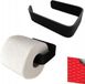 Merkloos LOFT Design Toiletpapierhouder 145 cm zelfklevend zwart - badkamer wc-rolhouder - roestvrij staal