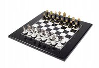 Luxgifts Klassiek Metalen Schakenset met Houten Bord 40cm