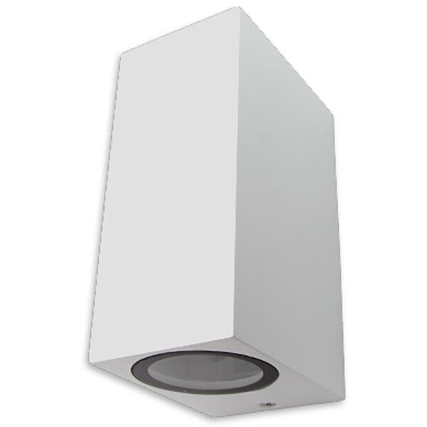 BES LED Prixa Hoptron Up & Down Buitenlamp - GU10 - Vierkant - Wit - 150cm