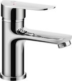 Laveo BADLAND APPIA Wastafelmengkraan Kleine APPIA mengkraan voor badkamer, zilverkleurig + click-clack
