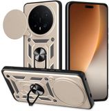 Techsuit Hoesje geschikt voor HONOR Magic8 Pro - Camshield Back Cover - Goud