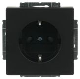 Busch-Jaeger Insert De Prise Schuko® Safety+ Sans Griffes Noir Mat - Plateforme 63 (20 Eucrb-885), 2cka002013a5444