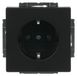 Busch-Jaeger Insert De Prise Schuko® Safety+ Sans Griffes Noir Mat - Plateforme 63 (20 Eucrb-885), 2cka002013a5444