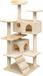 Chat poteau griffoir avec poteaux griffoirs en sisal 125 cm beige