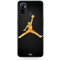 Oppo Etui Jordan logo 23 nike basketbal goud Maniacase
