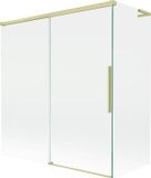 Mexen Rox L paroi de douche 2 pièces coulissant 150 + 70 x 150 , transparent, or brossé