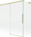 Mexen Rox L badwand 2-delig schuifbaar 150 + 70 x 150 , transparant, goud geborsteld