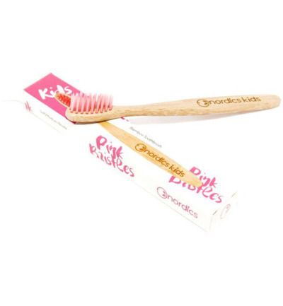 Nordics Tandenborstel kids roze 1ST