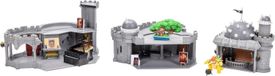 JAKKS Pacific The Super Mario Bros. Movie Super Mario Galaxy-film Bowser-kasteel speelset, officieel gelicentieerd, inclusief 1,5" mini verstelbaar figuur en karakteraccessoires, 3 speelniveaus, hittegeactiveerde schilderijen