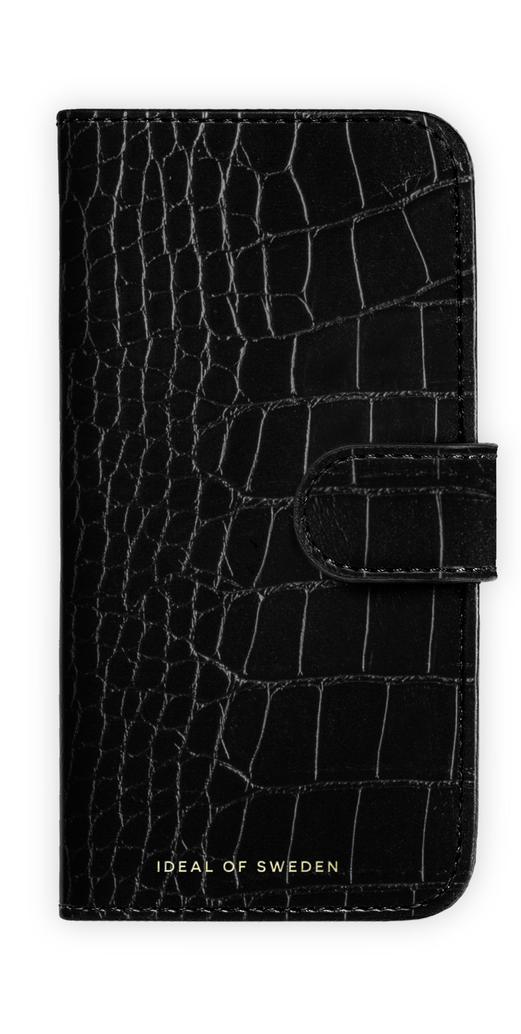 iDeal of Sweden Magnet Wallet+ Bookcase voor de Apple iPhone 16 - Black Croco