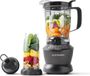 Merkloos Nutribullet Blender Combo, Electric Blender, Multifunctional Chopper, Professional, 1200 Watt Power, 1.9 Litre Jug, 945 ml Glasses, 710 ml, Black, NBF500MB
