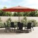 Maison Exclusive Parasol avec mât en bois, terre cuite, 400x273 cm