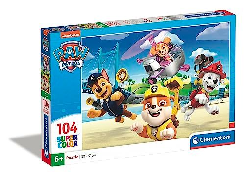 Clementoni Supercolor Puzzel Paw Patrol 104 Stukjes