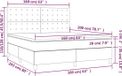 vidaXL Boxspringbed met matras en LED-verlichting, taupekleurig, 160x200 cm, gestoffeerd