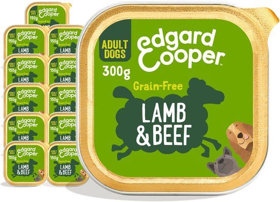 Edgard & Cooper 18x Kuipje Vers Vlees Lam - Rund 300 gr