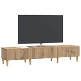 vidaXL TV-kast 147 x 34,5 x 30 cm Artisanaal eiken Bewerkt hout