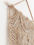 Must Living wandpaneel Round&Round Naturel Hout/Natuurlijke vezels Rond