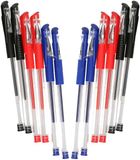 DID Gelpennen - 12 stuks - Blauw/Rood/Zwart