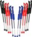 DID Gelpennen - 12 stuks - Blauw/Rood/Zwart