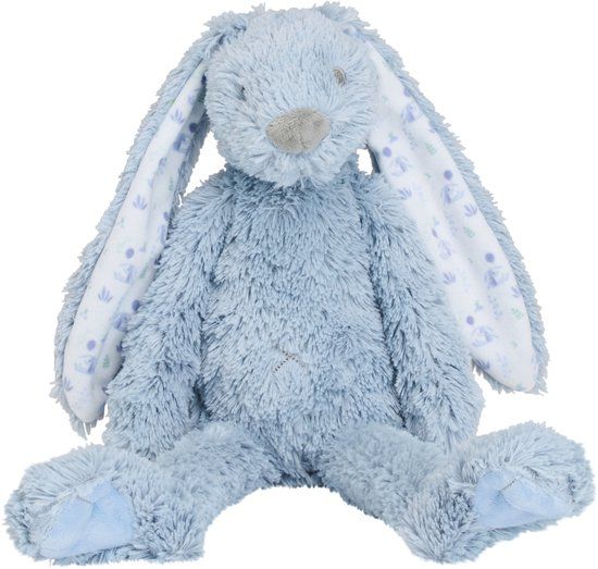 Happy Horse Graphic Konijn Richie Knuffel 38 cm - Vergrijsd Blauw - Baby knuffel