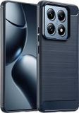 imoshion Hoesje - Geschikt voor Xiaomi 14T Pro - Brushed Backcover - Donkerblauw