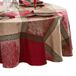 Elrene Home Fashions Prestige Poinsettia jacquard geweven katoenen kerst/vakantie ovaal tafelkleed, 152 x 213 cm