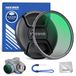 NEEWER 72 mm CPL-filter met lensdop, ultra slanke multi-resistente nano gecoate circulaire polarisatiefilter met HD optisch glas voor cameralens, vermindert reflectie en verblinding, verhoogt het