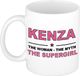 Bellatio Decorations naam cadeau mok - Kenza - Woman Myth Supergirl - koffiemok - 300 ml - collega - moederdag