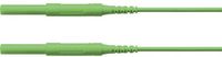 Schützinger Veiligheidsmeetsnoer Stekker 4 mm Stekker 4 mm 50.00 cm Groen 1 stuk(s)