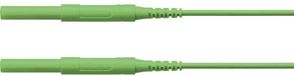 Schützinger Veiligheidsmeetsnoer Stekker 4 mm Stekker 4 mm 50.00 cm Groen 1 stuk(s)