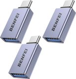 BENFEI USB-C naar USB-A Adapter (3-pack) – Zilver