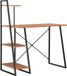 Maison Exclusive - Bureau avec étagère Noir et Chêne 102×50×117 cm