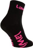LAWI sportswear LAWI Korte Fietssokken Zorbig - Zwart/Roze - 35-38