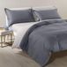 Caleffi 78468 Beddengoedset voor tweepersoonsbed, tweekleurig, antraciet