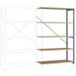 Manuflex RP1126.0001 module d'extension d'étagère 100 kg (L x H x P) 1,22 x 2 x 40 m acier thermolaqué gris, vert plateau en bois