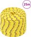 vidaXL Boottouw 14 mm 25 m polypropyleen geel