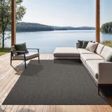 the carpet Mistra – robuust buitentapijt, modern & weerbestendig, voor balkon, terras, keuken of serre, antraciet, 160 x 220 cm