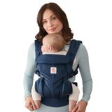 Ergobaby Omni Classic Draagzak voor Pasgeborenen tot Peuters 0-48 Maanden | Draagzak van Ademend Mesh met 4 Draagposities en Ergonomische Ondersteuning - 3,2 to 20,4 kg, Midnight Blue
