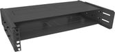 InLine Muurbeugel voor 19 inch componenten | bodem en deksel | 24-40 cm diep | max. 10 kg | 2U | zwart