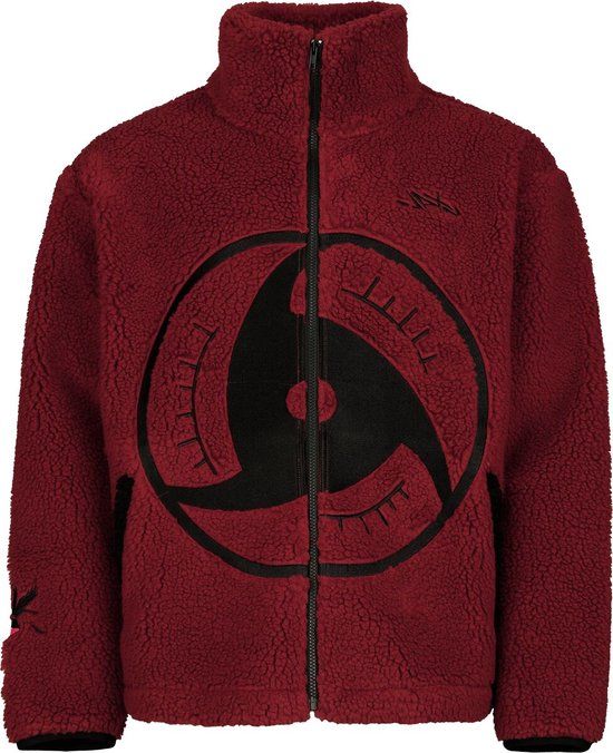Naruto Mangekyō Sharingan Heren Tussenseizoensjas - rood - XXL