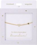 Depesche armband hart goud vriendschap cadeau voor meisjes