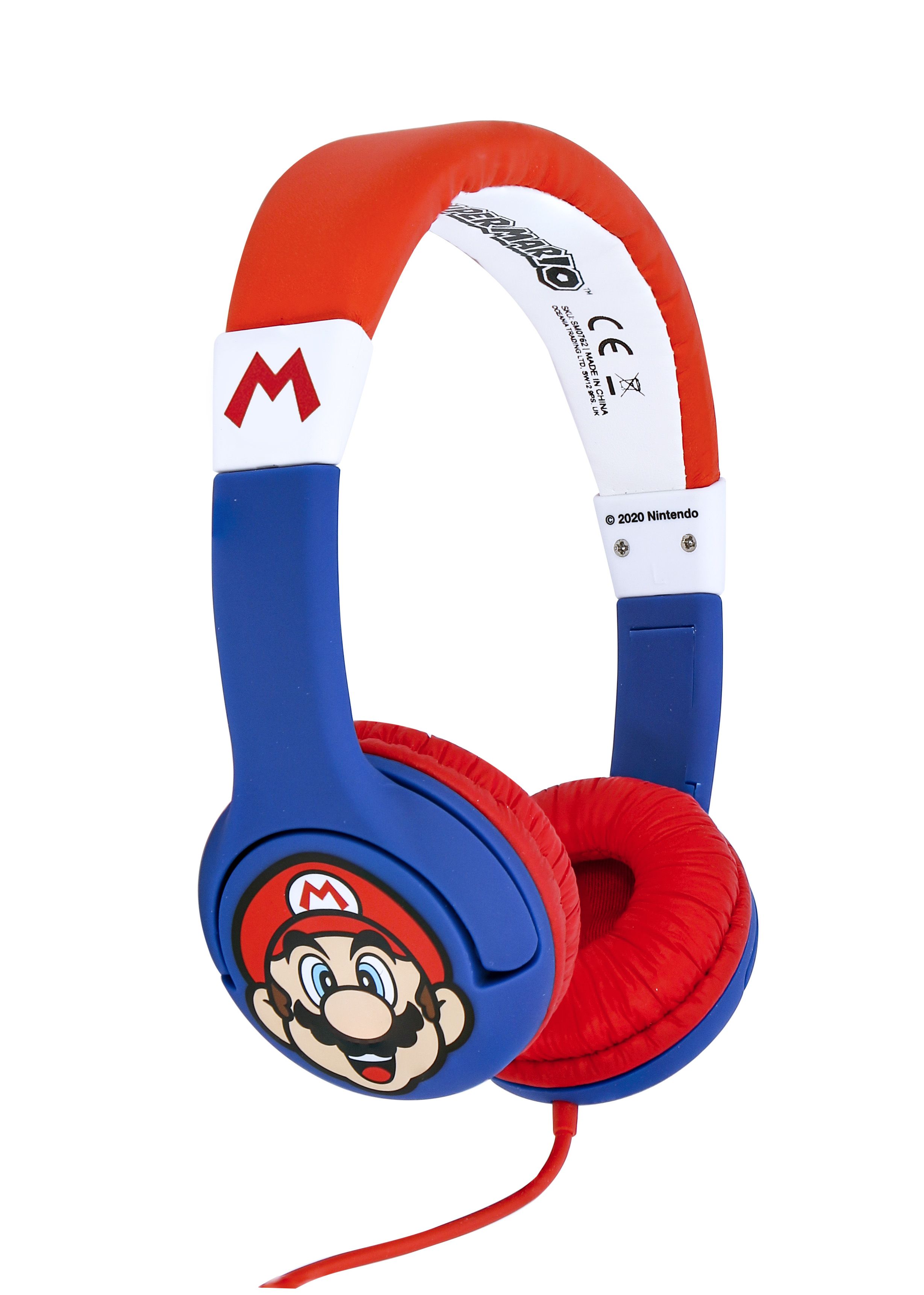 OTL Technologies Super Mario Kinderkoptelefoon - Volumebegrenzing - 3.5mm Jack