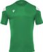 Macron Polis Shirt Manches Courtes Homme - Vert / Blanc | Taille : 3XL