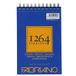 Honsell Fabriano Honsell 19100636 - Fabriano schetsblok 1264 met kopspiraal, 90 g/m², DIN A5, 60 vellen schetspapier in ivoorwit, zuurvrij, licht korrelig, voor alle droogtechnieken