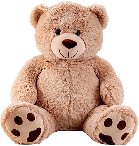 Lifestyle & More Reusachtige teddybeer knuffelbeer XXL 100 cm hoog pluche beer knuffel fluweelzacht - om van te houden